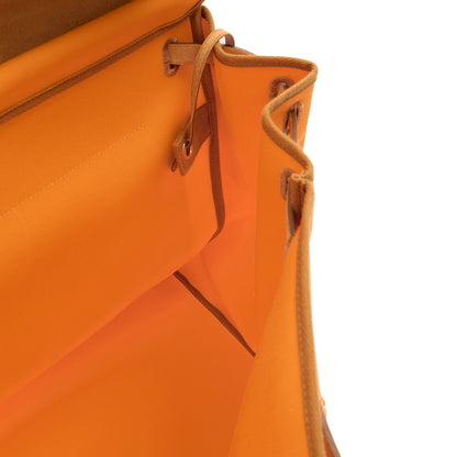 Hermes Herbag Cabine 50 in Classic Orange, Canvas — Alternate View 26