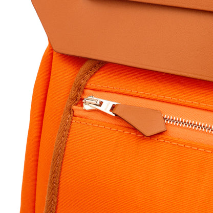 Hermes Herbag Cabine 50 in Classic Orange, Canvas — Alternate View 22