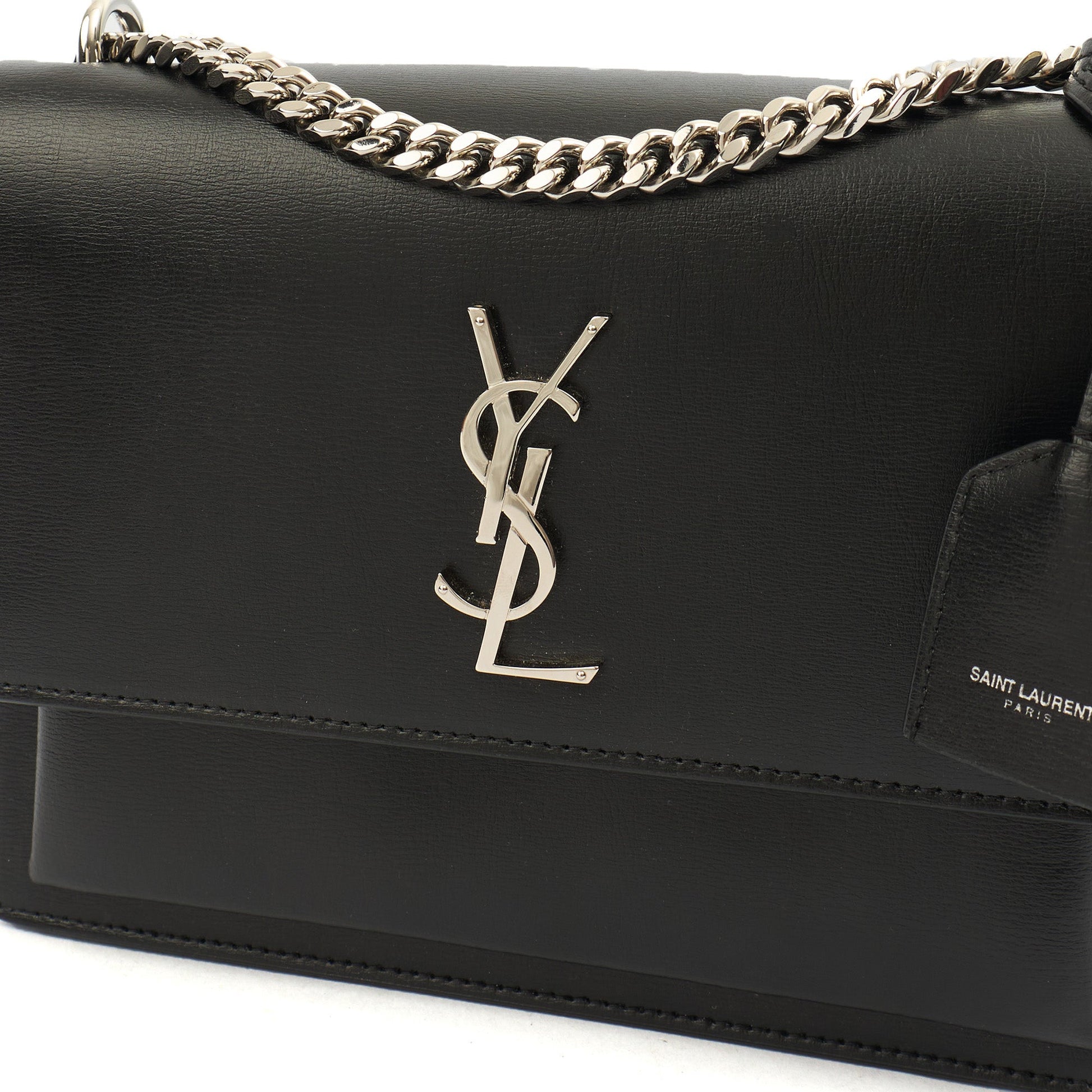 Saint Laurent Cross Body Sunset - Small in Black, Leather — Alternate View 7