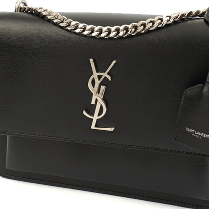 Saint Laurent Cross Body Sunset - Small in Black, Leather — Alternate View 7