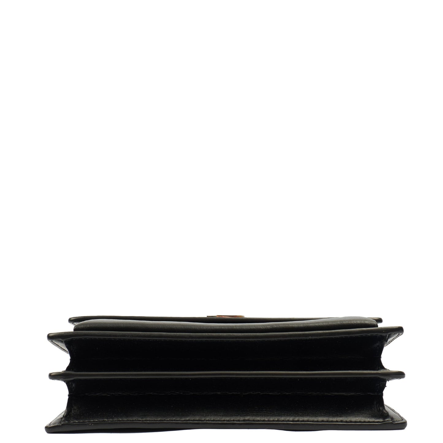 Saint Laurent Cross Body Sunset - Small in Black, Leather — Detail View