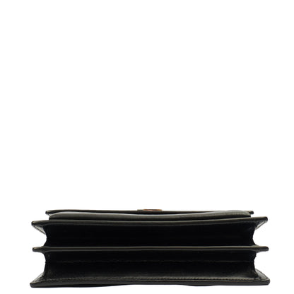 Saint Laurent Cross Body Sunset - Small in Black, Leather — Detail View