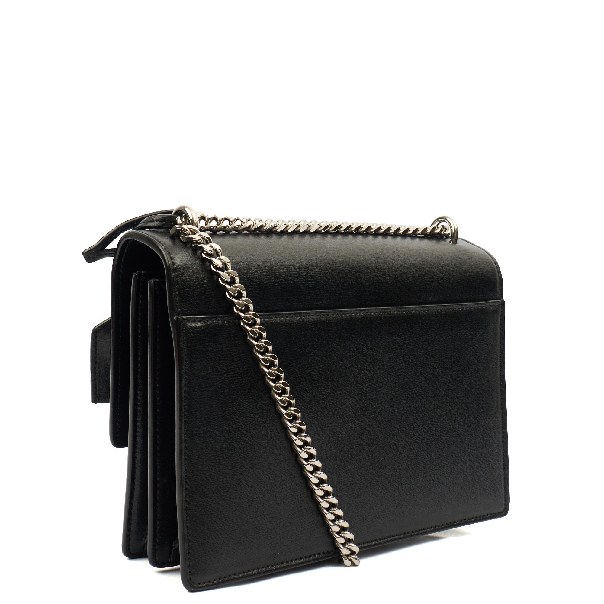 Saint Laurent Cross Body Sunset - Small in Black, Leather — Back View