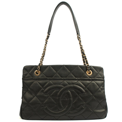 Chanel Tote Timeless CC Shopper in Black, Caviar Leather — Alternate View 17