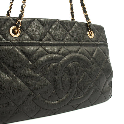 Chanel Tote Timeless CC Shopper in Black, Caviar Leather — Alternate View 14