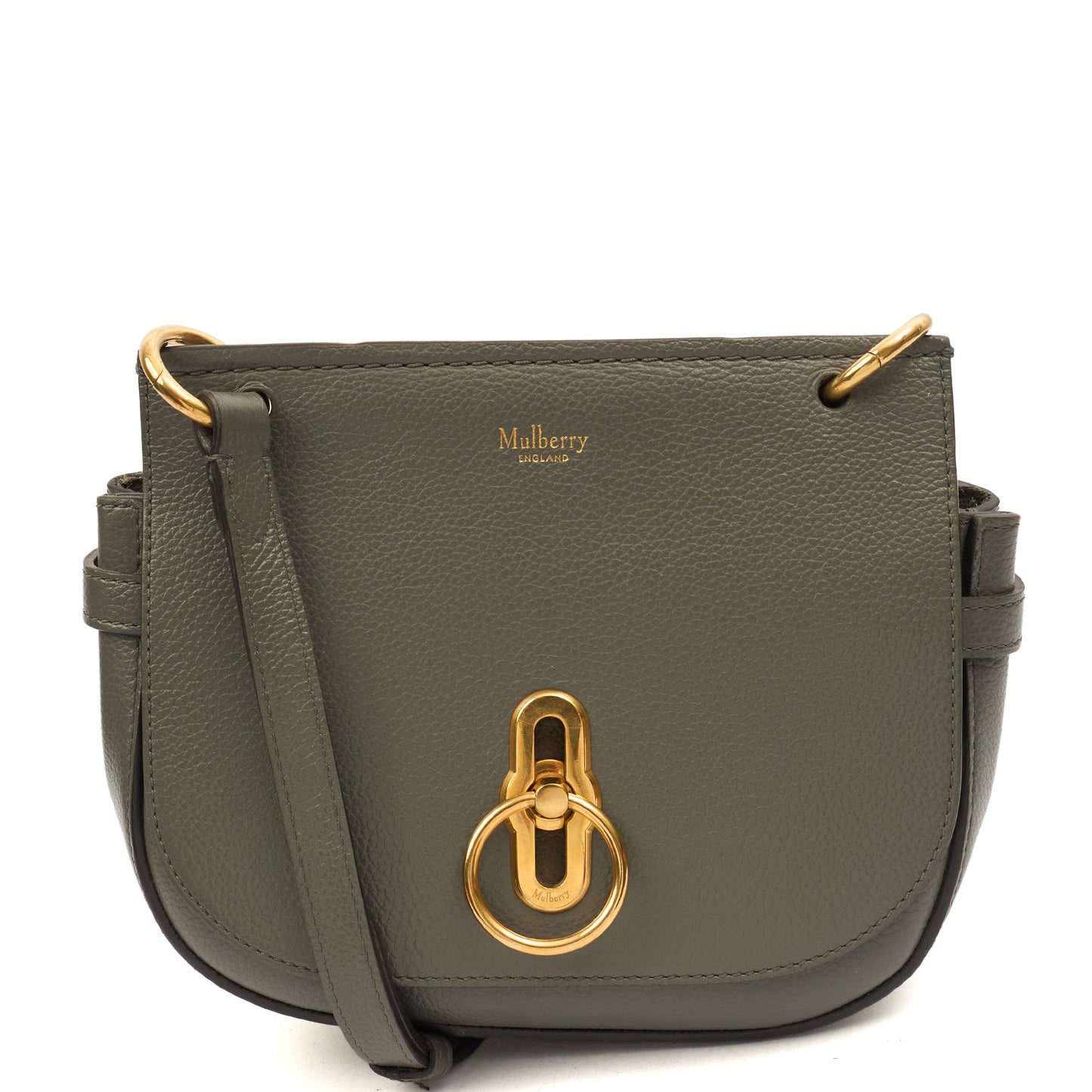 Mulberry Cross Body Amberley Crossbody - Small in Charcoal Grey, Leather — Front View