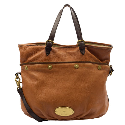 Mulberry Tote Mitzy Tote in Brown, Calfskin Leather — Alternate View 7