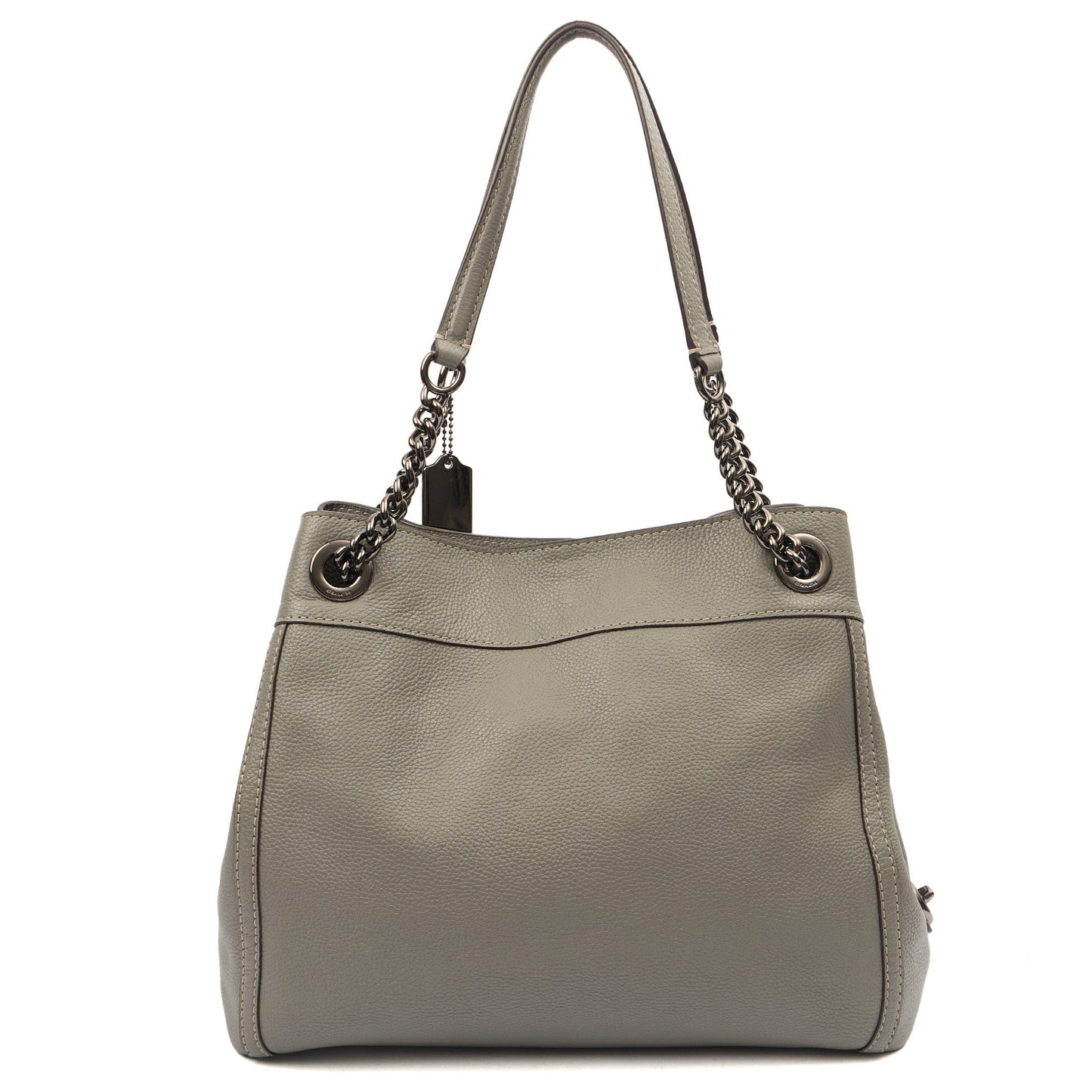 Coach Tote Edie Tote in Grey, Leather — Top View