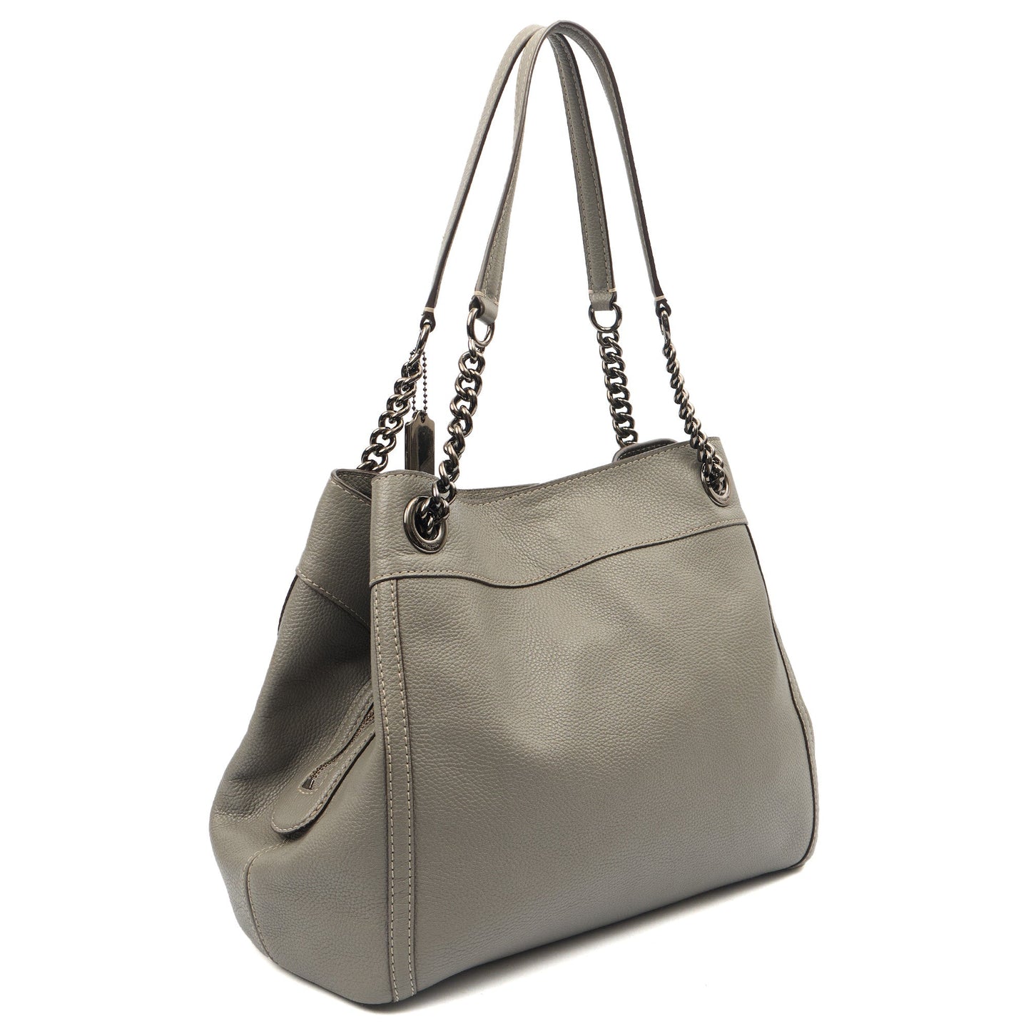 Coach Tote Edie Tote in Grey, Leather — Alternate View 9