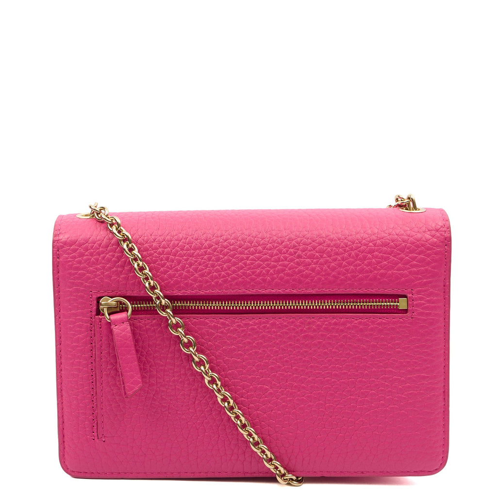 Mulberry Cross Body Darley in Mulberry Pink, Calfskin Leather — Back View