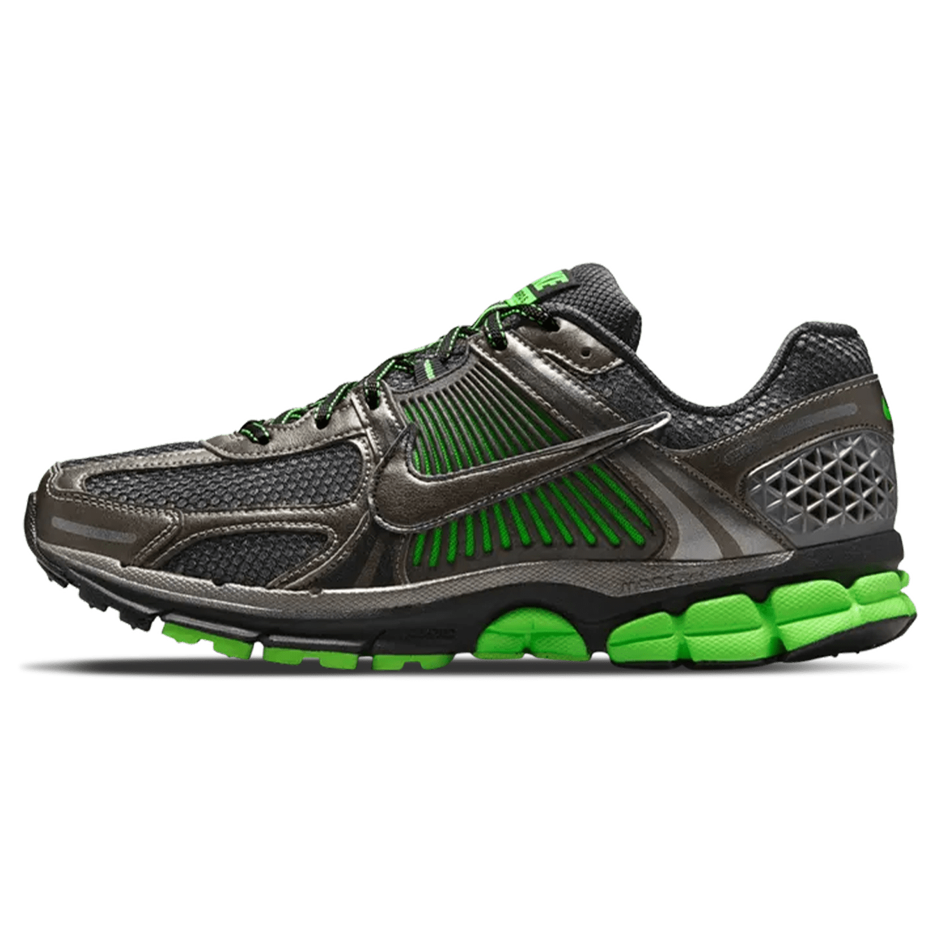 Nike Air Zoom Vomero 5 'Metallic Pewter Green Strike' — UK 3 | EU 35.5 | US 3.5 — Front View