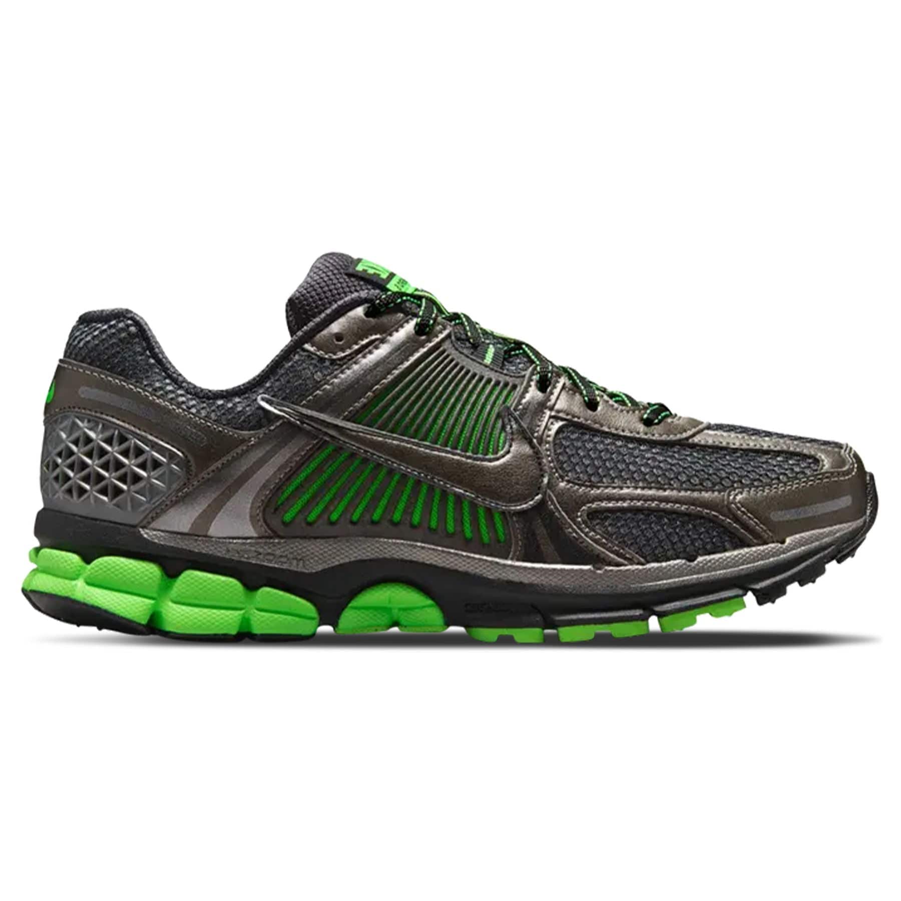 Nike Air Zoom Vomero 5 'Metallic Pewter Green Strike' — UK 3 | EU 35.5 | US 3.5 — Side View