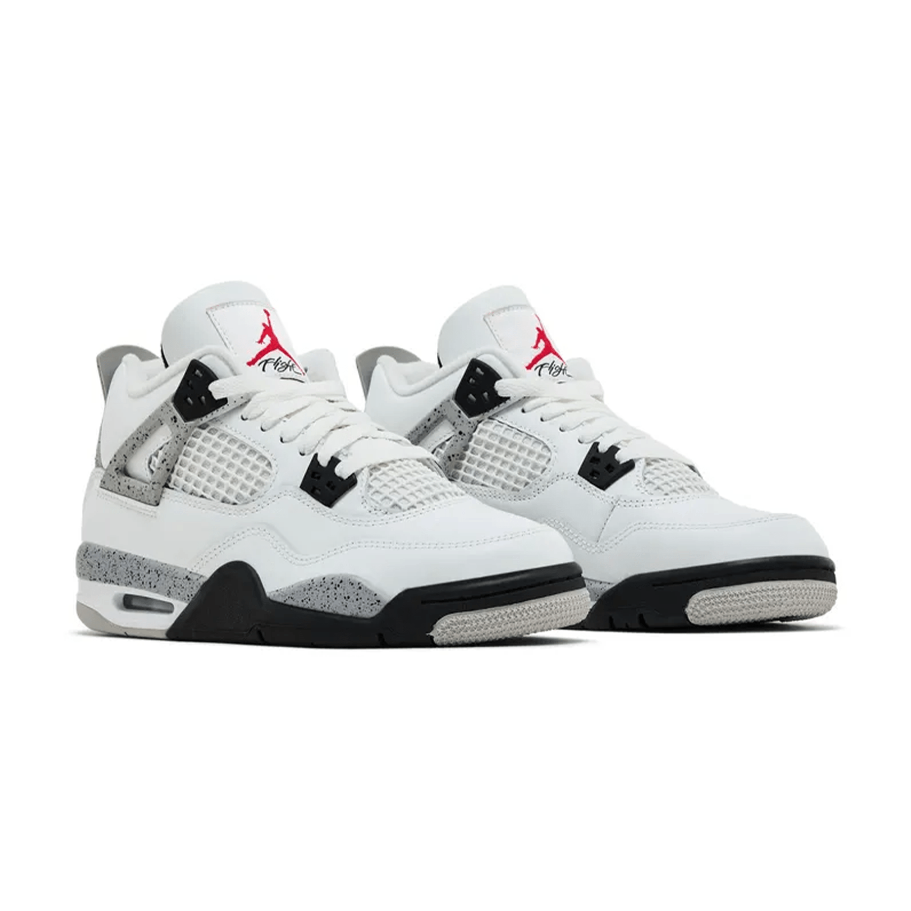 Air Jordan 4 Retro OG GS 'White Cement' 2025 — UK 13.5 | EU 32 | US 1Y — Back View