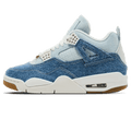 Air Jordan 4 Wmns Retro TEX 'Worn Blue Denim' — UK 2.5 | EU 35.5 | US 5 — Front View