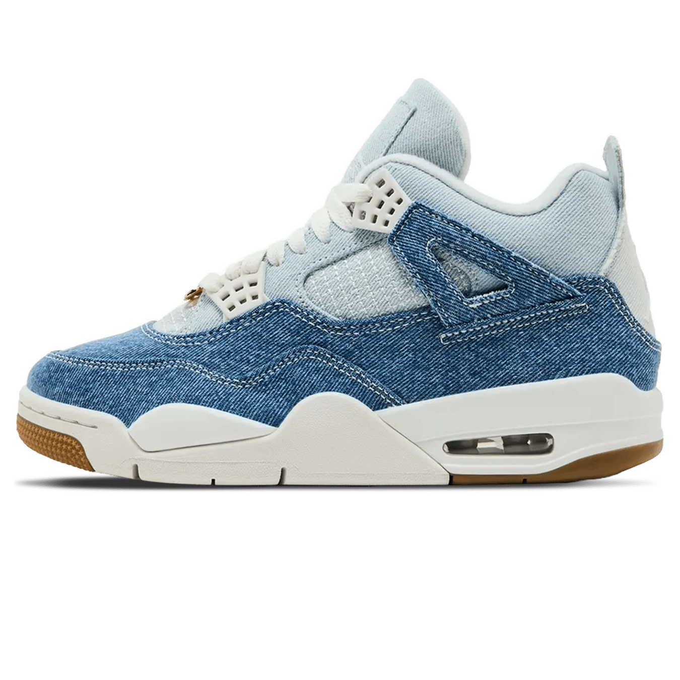 Air Jordan 4 Wmns Retro TEX 'Worn Blue Denim' — UK 2.5 | EU 35.5 | US 5 — Front View