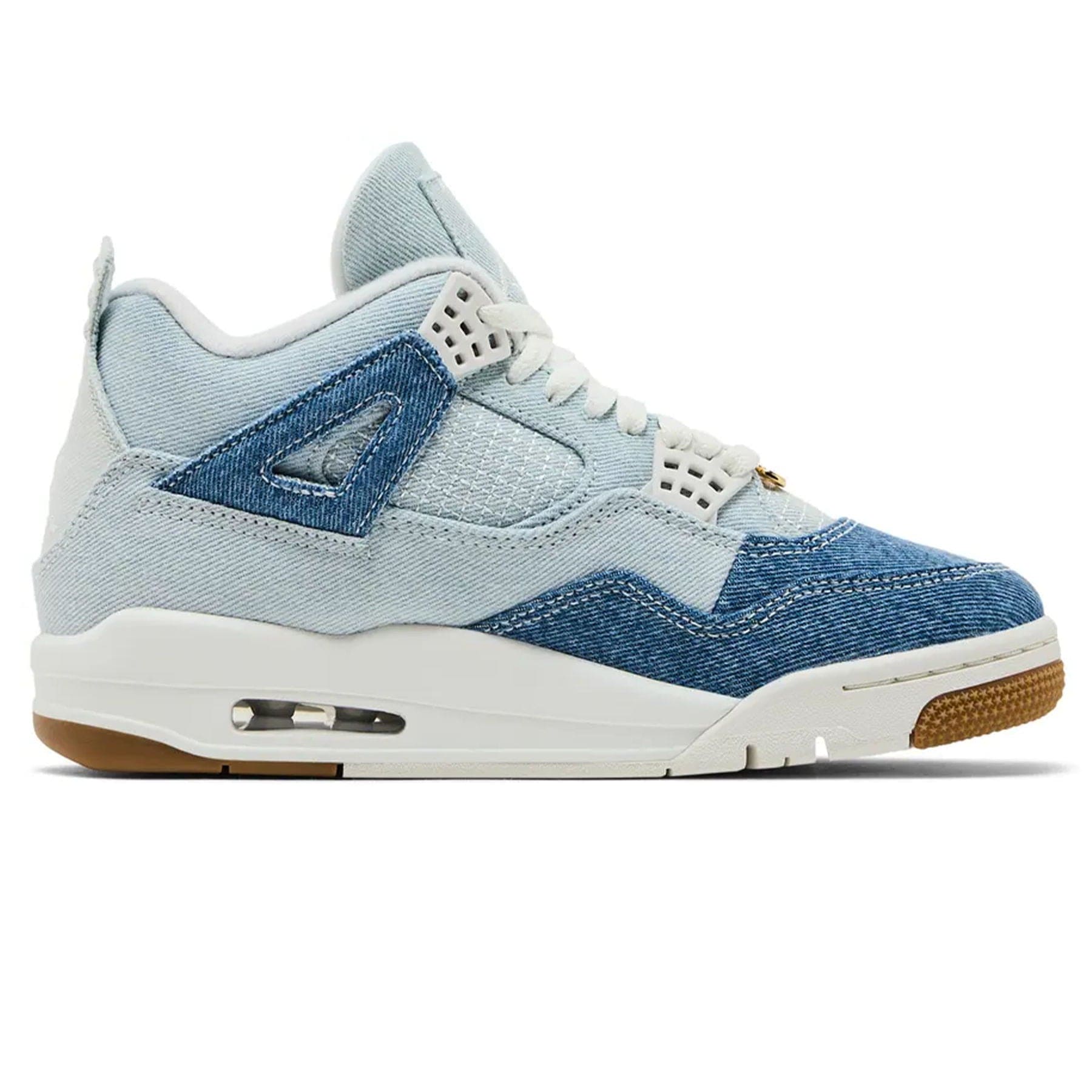Air Jordan 4 Wmns Retro TEX 'Worn Blue Denim' — UK 2.5 | EU 35.5 | US 5 — Side View