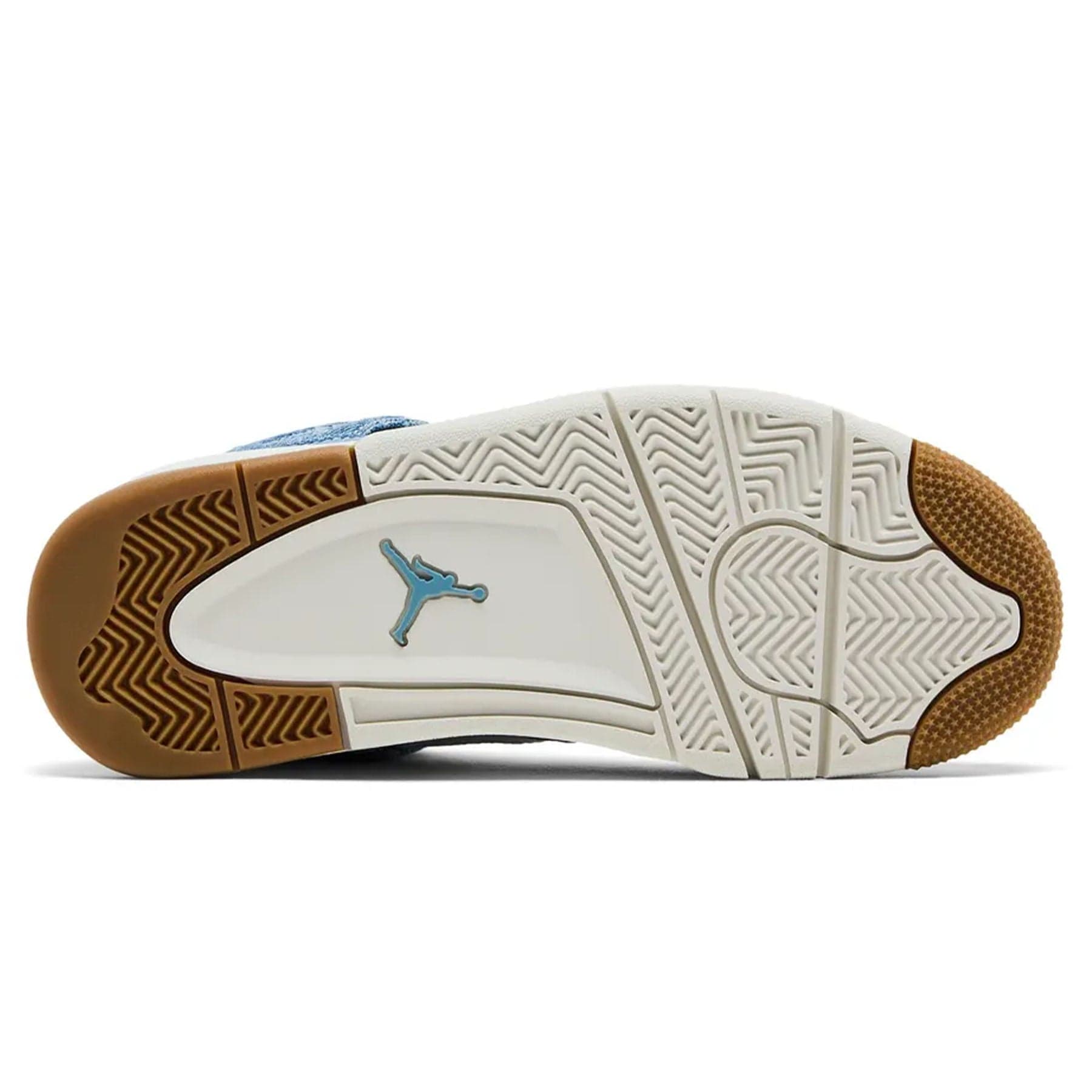Air Jordan 4 Wmns Retro TEX 'Worn Blue Denim' — UK 2.5 | EU 35.5 | US 5 — Top View