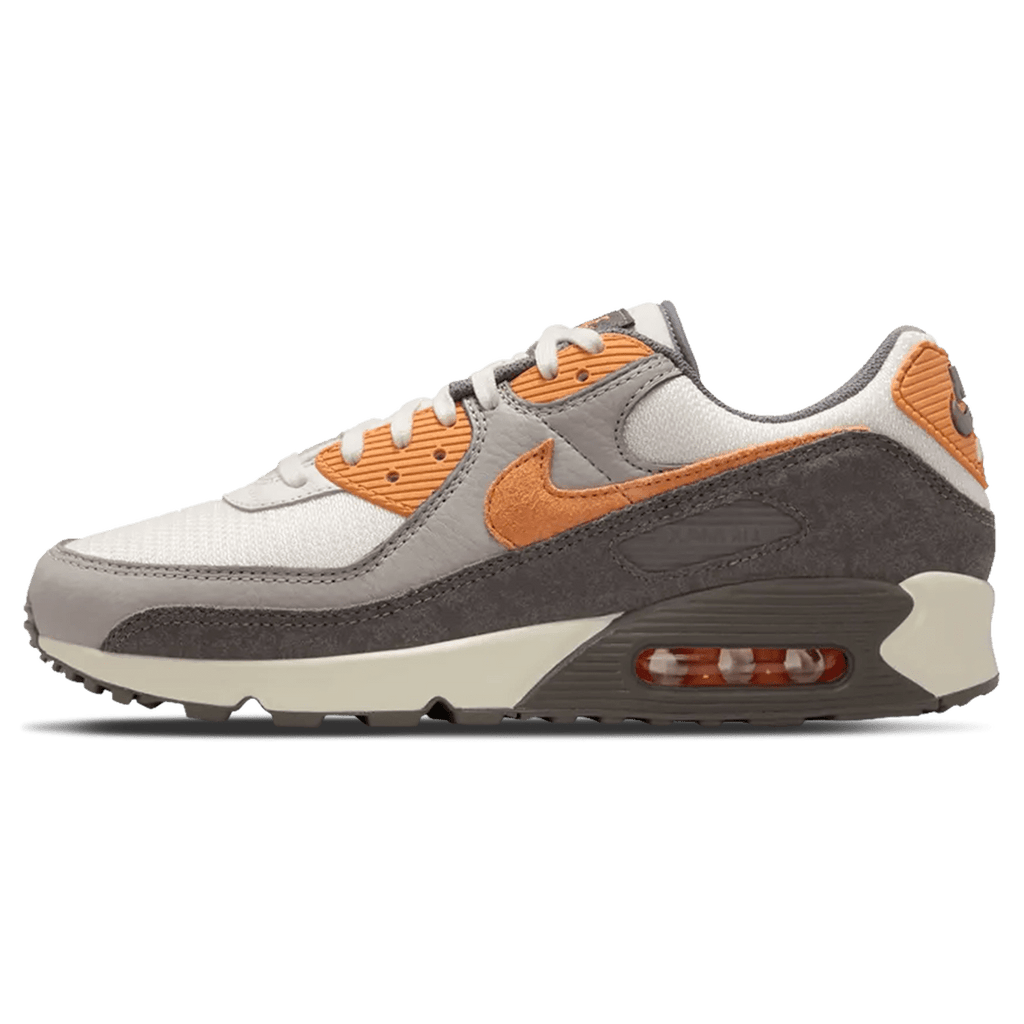 Nike Air Max 90 Premium 'Flat Pewter Copper Moon' — UK 3 | EU 35.5 | US 3.5 — Front View