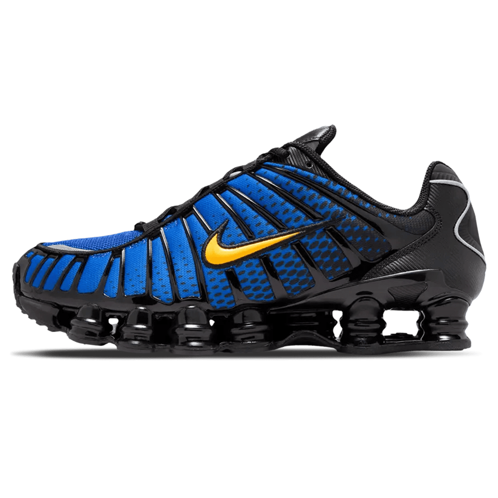 Nike Shox TL 'Lyon Blue Varsity Maize' — UK 3 | EU 35.5 | US 3.5 — Front View