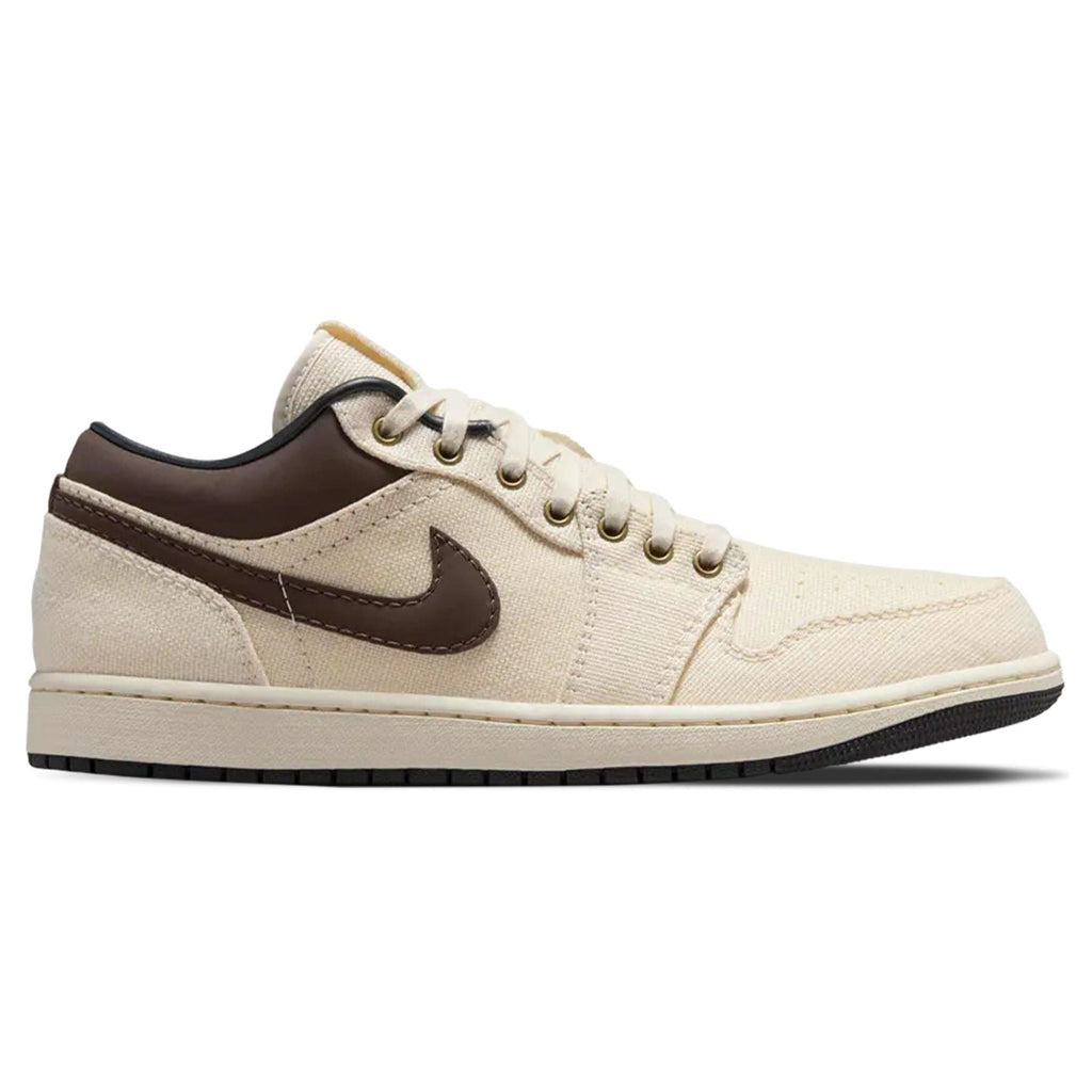Air Jordan 1 Low Premium 'Ivory Baroque Brown' — UK 3 | EU 35.5 | US 3.5 — Side View