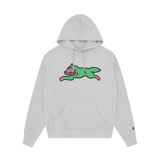 ICECREAM Running Dog Popover Hoodie 'Heather Grey' — XXS — Front View