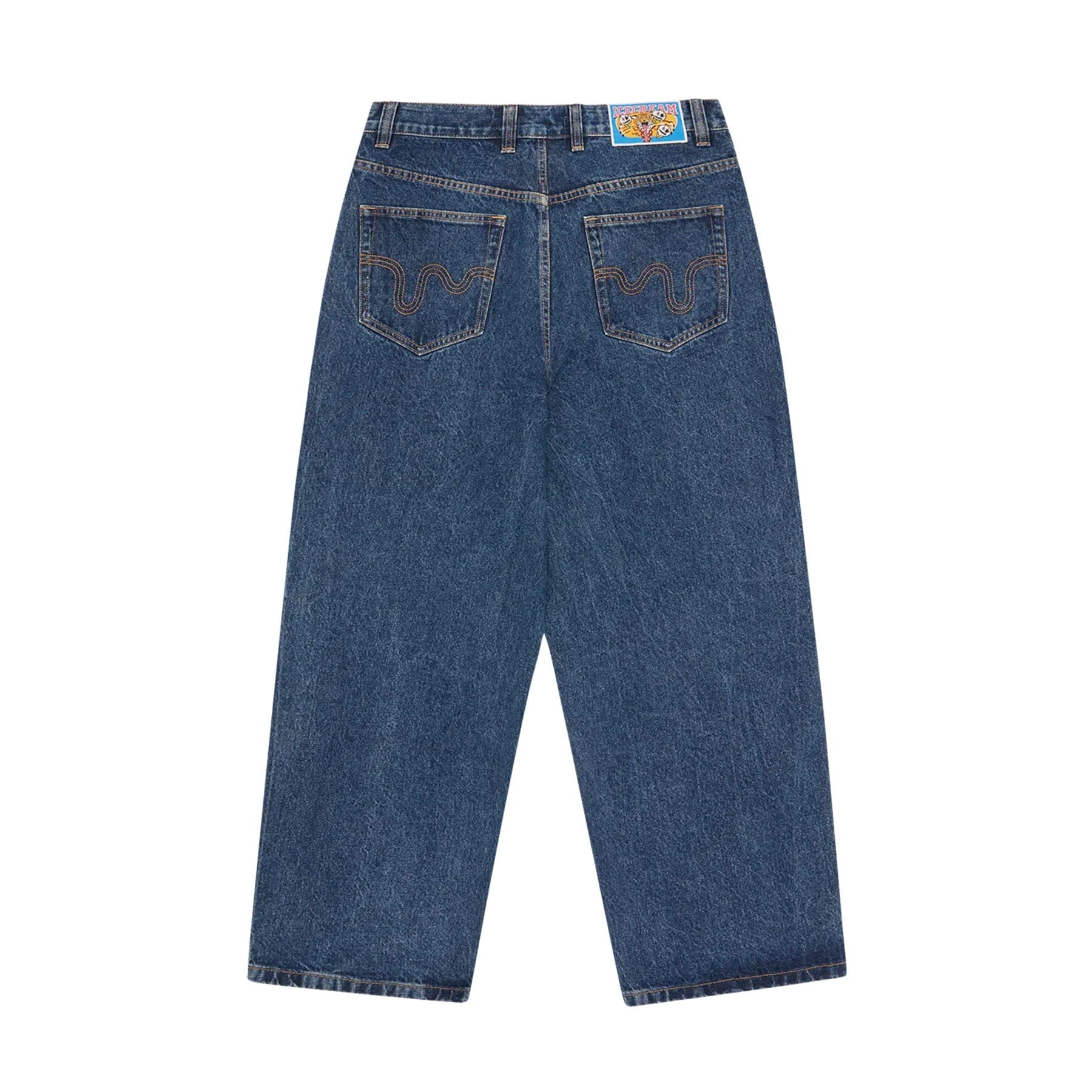 ICECREAM Running Dog Triple Scoop Denim Pants 'Mid Wash Blue' — XXS — Side View