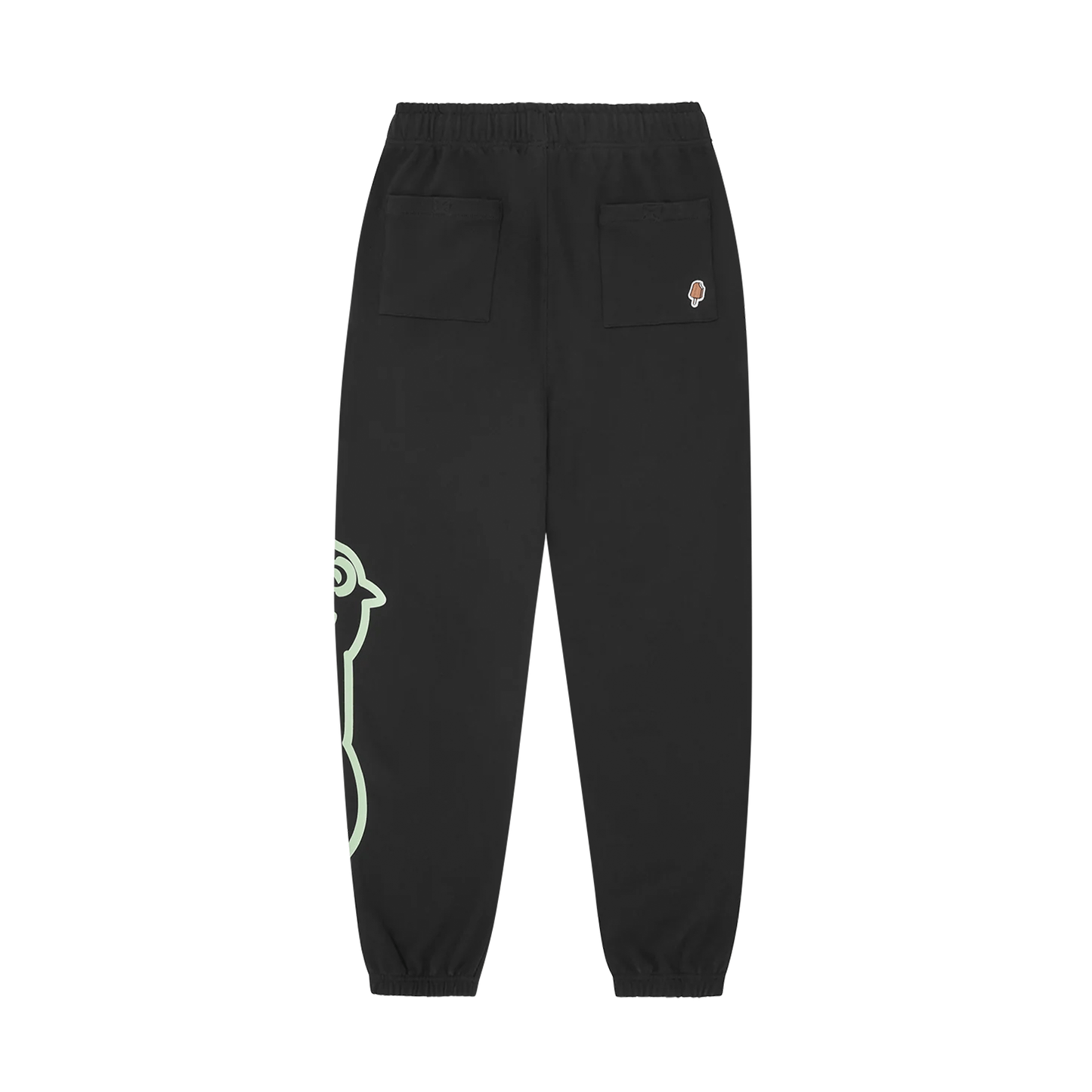 ICECREAM Jumbo Running Dog Sweatpants 'Black' — XXS — Side View