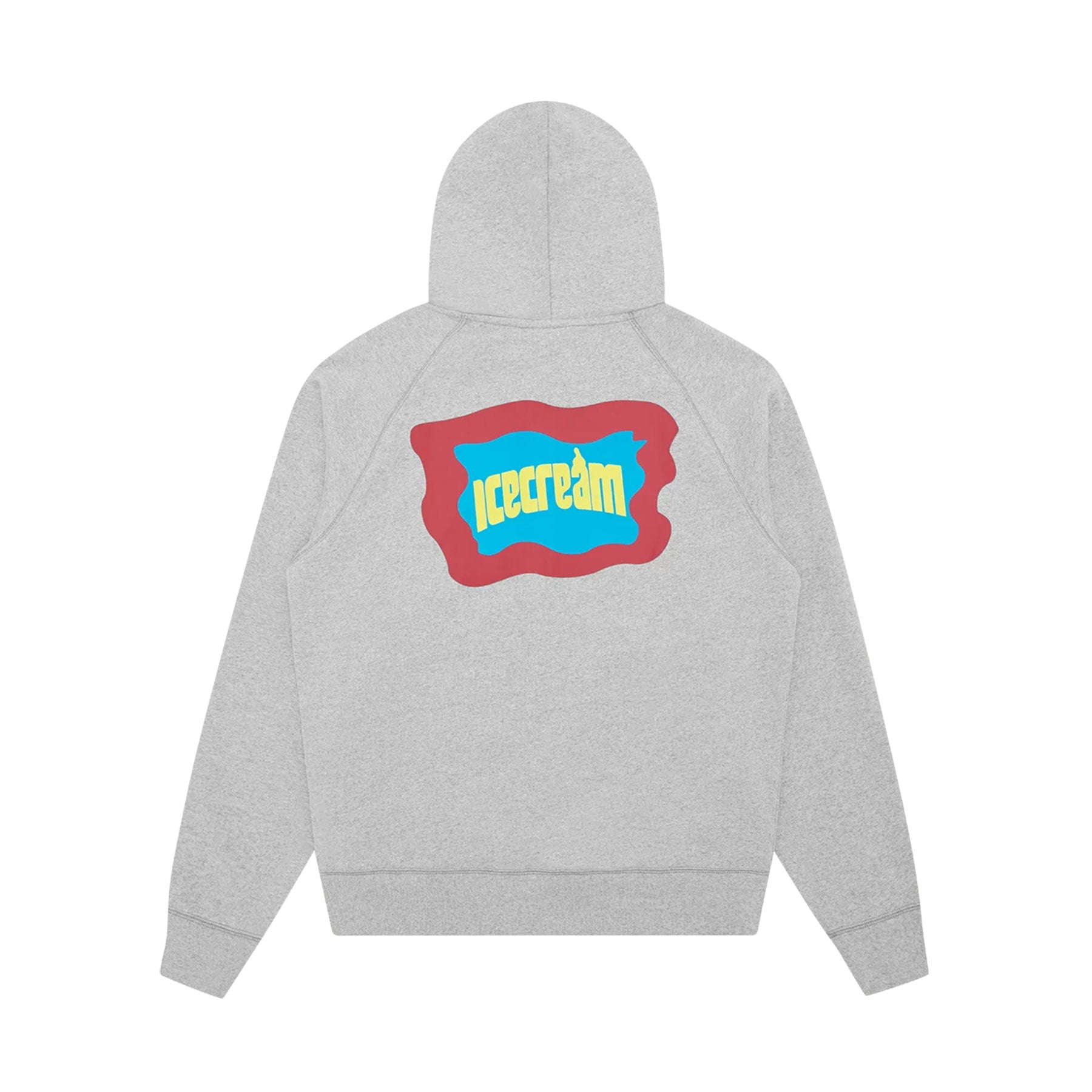 ICECREAM Block Logo Zip Through Hoodie 'Heather Grey' — XXS — Side View
