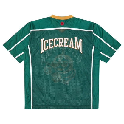 ICECREAM Cherry Applique Football Top 'Green' — XXS — Side View