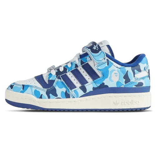 Adidas Forum Low 84 x BAPE '30th Anniversary - Blue' — UK 3.5 | EU 36 | US 4 — Front View