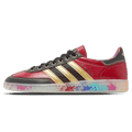 S.E.E.D. x adidas Handball Spezial 'Scarlet Gold Paint Splatter' — UK 3.5 | EU 36 | US 4 — Front View