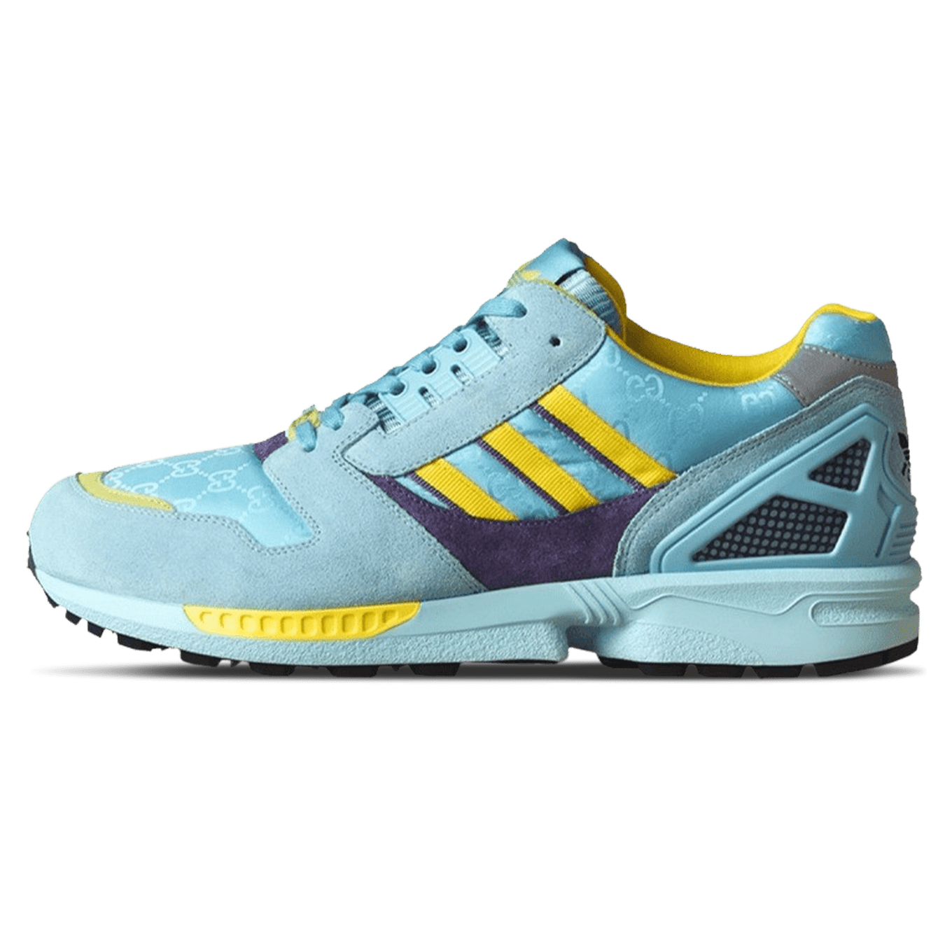 Gucci x Adidas ZX 8000 Wmns 'Aqua GG Monogram' — UK 3.5 | EU 36 | US 4 — Front View