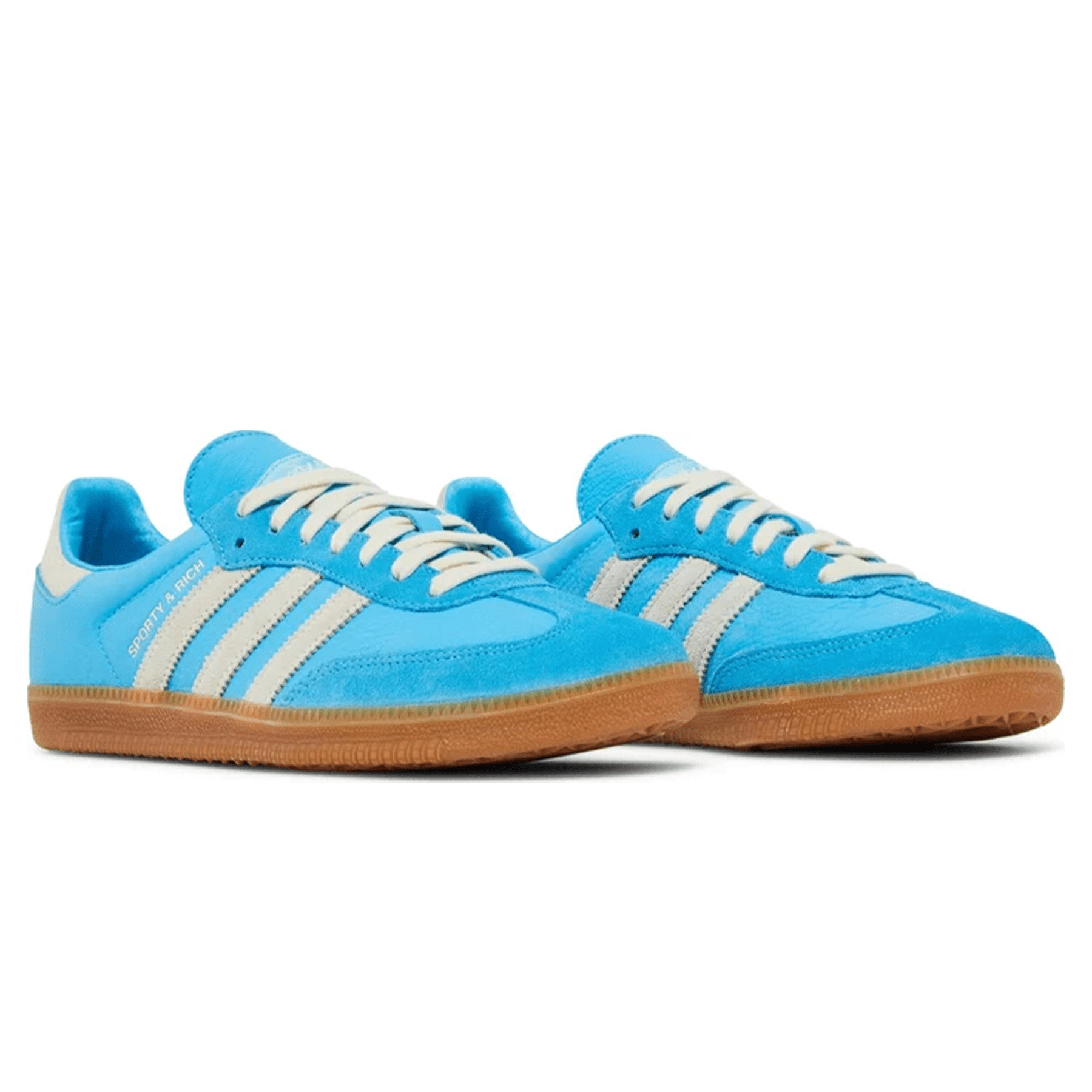 Sporty & Rich x Adidas Samba OG 'Blue Rush' — UK 3.5 | EU 36 | US 4 — Back View