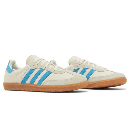 Sporty & Rich x Adidas Samba OG 'Cream Blue' — UK 3.5 | EU 36 | US 4 — Back View