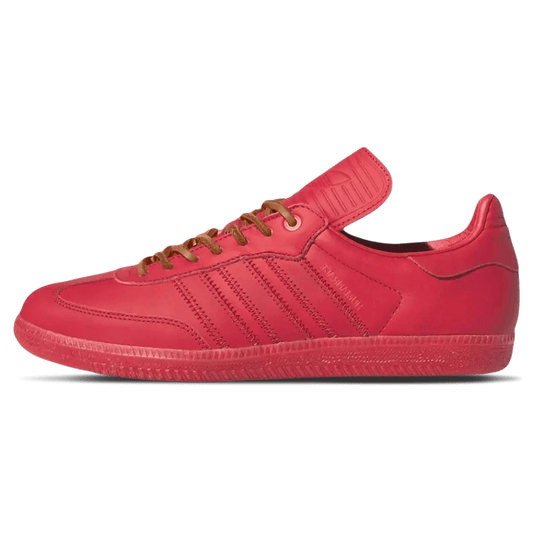 Pharrell x adidas Samba Human Race 'Red' — UK 3.5 | EU 36 | US 4 — Front View