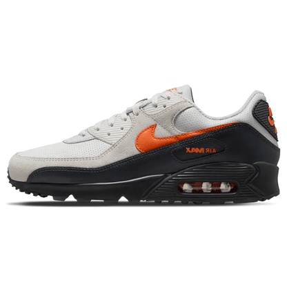 Nike Air Max 90 'Racing Pack - Vast Grey Total Orange' — UK 3 | EU 35.5 | US 3.5 — Front View