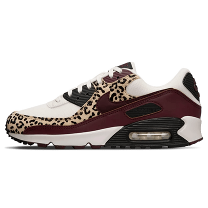 Nike Air Max 90 Wmns 'Burgundy Leopard' — UK 2.5 | EU 35.5 | US 5 — Front View