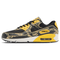 Nike Air Max 90 Premium 'Camo Pack - University Gold' — UK 3 | EU 35.5 | US 3.5 — Front View