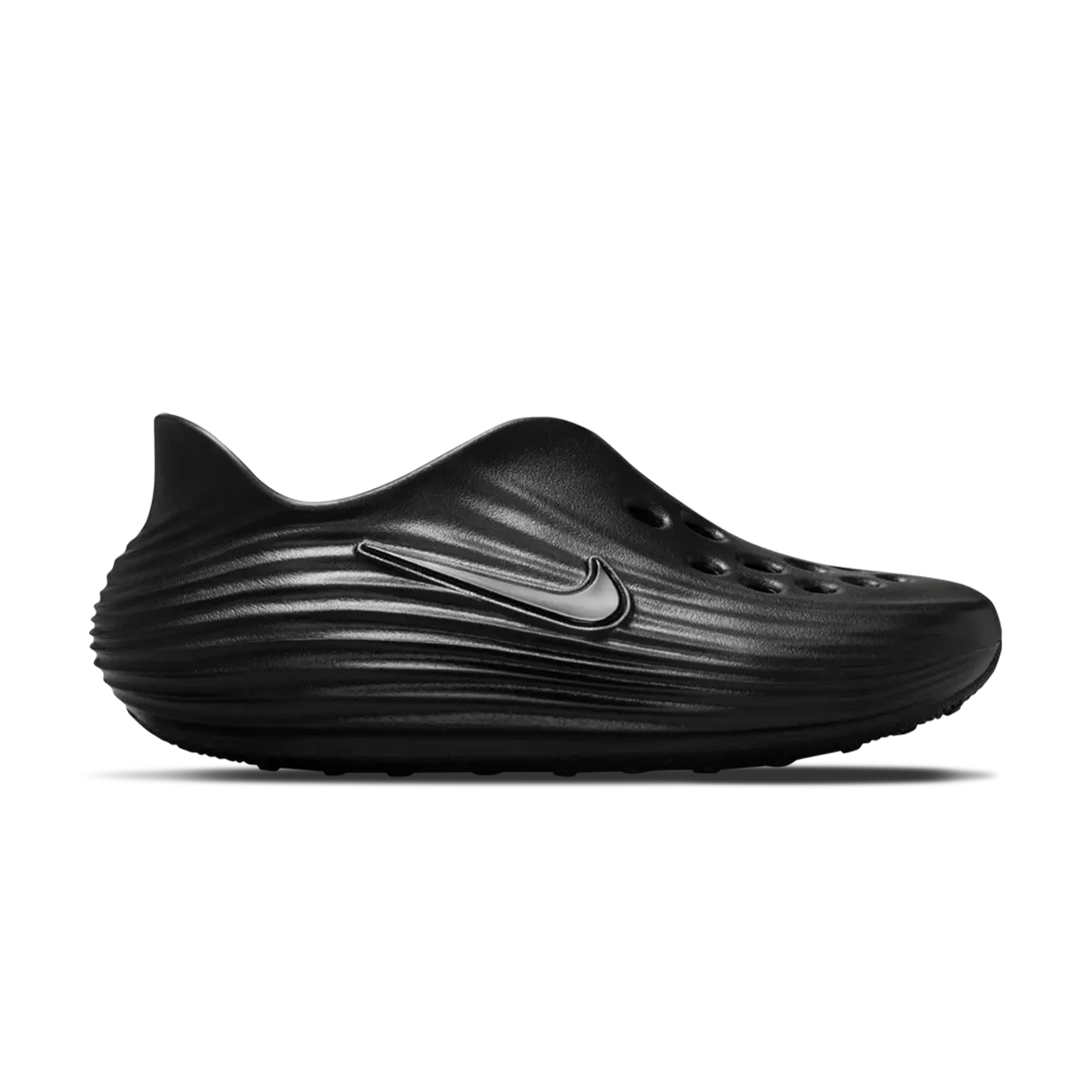 Nike ReactX Rejuven8 GS 'Triple Black' — UK 13.5 | EU 32 | US 1Y — Side View