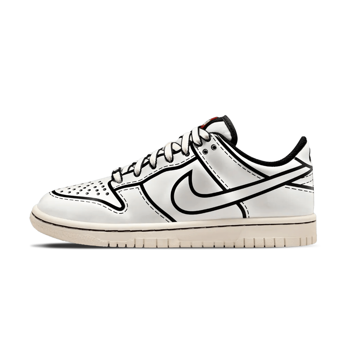 LEGO x Nike Dunk Low GS 'Sail' — UK 13.5 | EU 32 | US 1Y — Front View