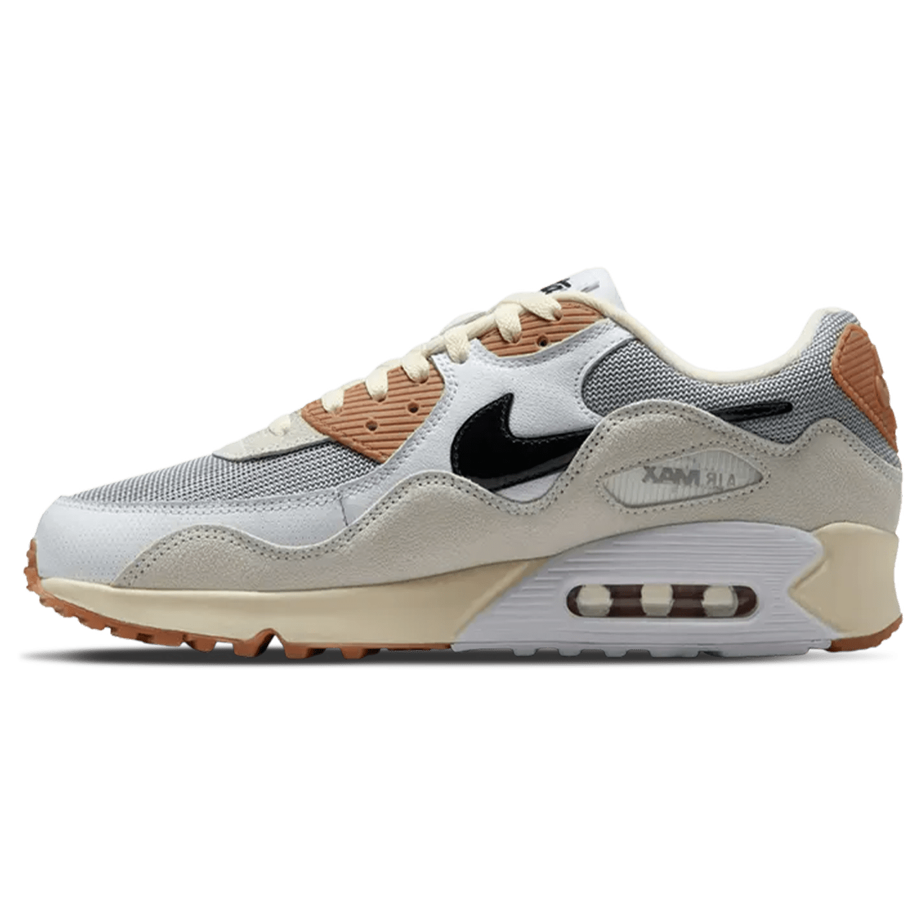 Patta x Nike Air Max 90 SP 'Particle Grey Coconut Milk' — UK 3 | EU 35.5 | US 3.5 — Front View