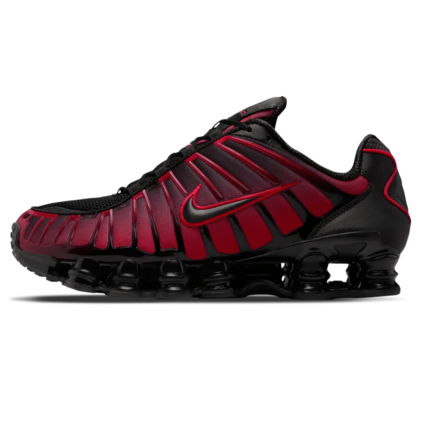 Nike Shox TL 'Black University Red Gradient' — UK 3 | EU 35.5 | US 3.5 — Front View