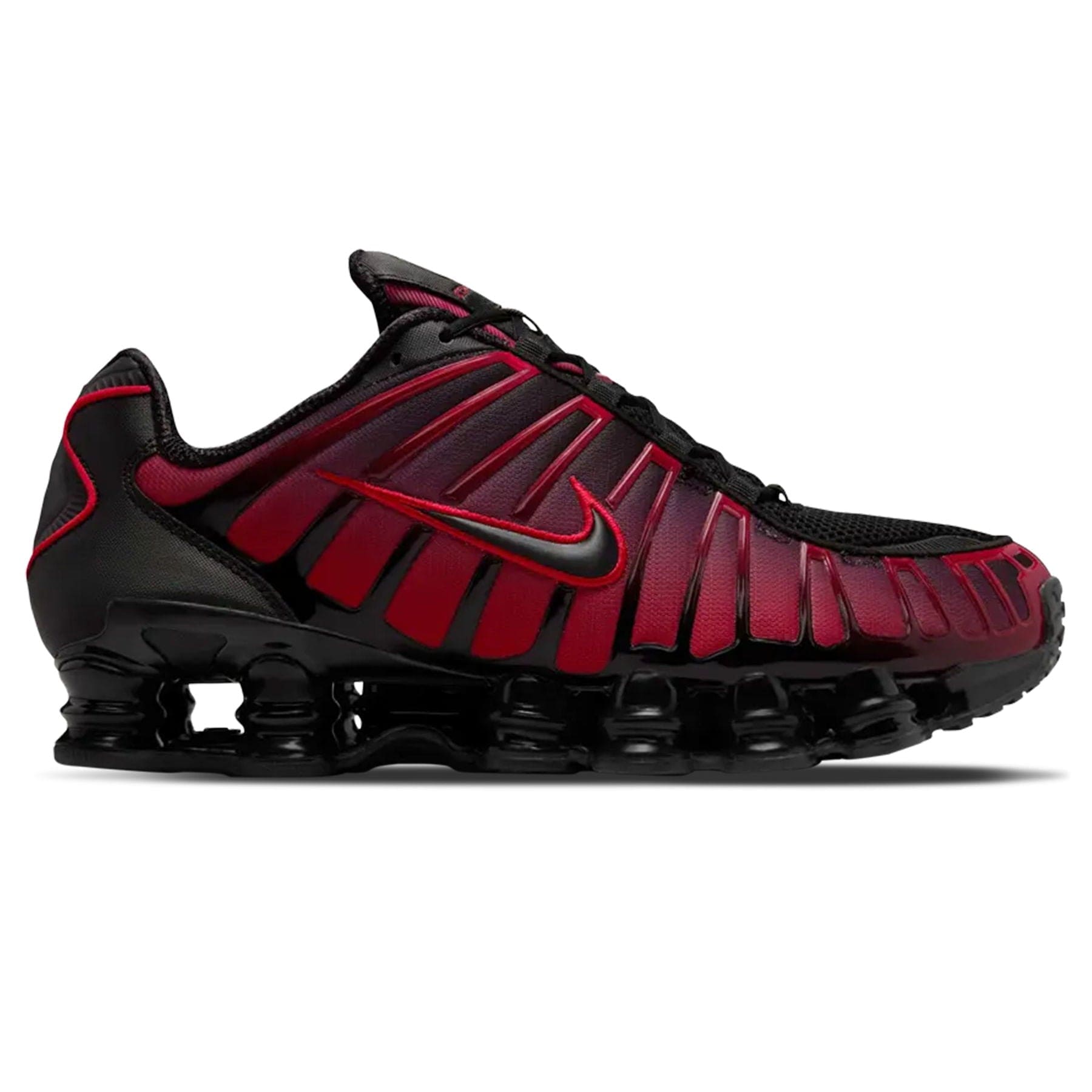 Nike Shox TL 'Black University Red Gradient' — UK 3 | EU 35.5 | US 3.5 — Side View