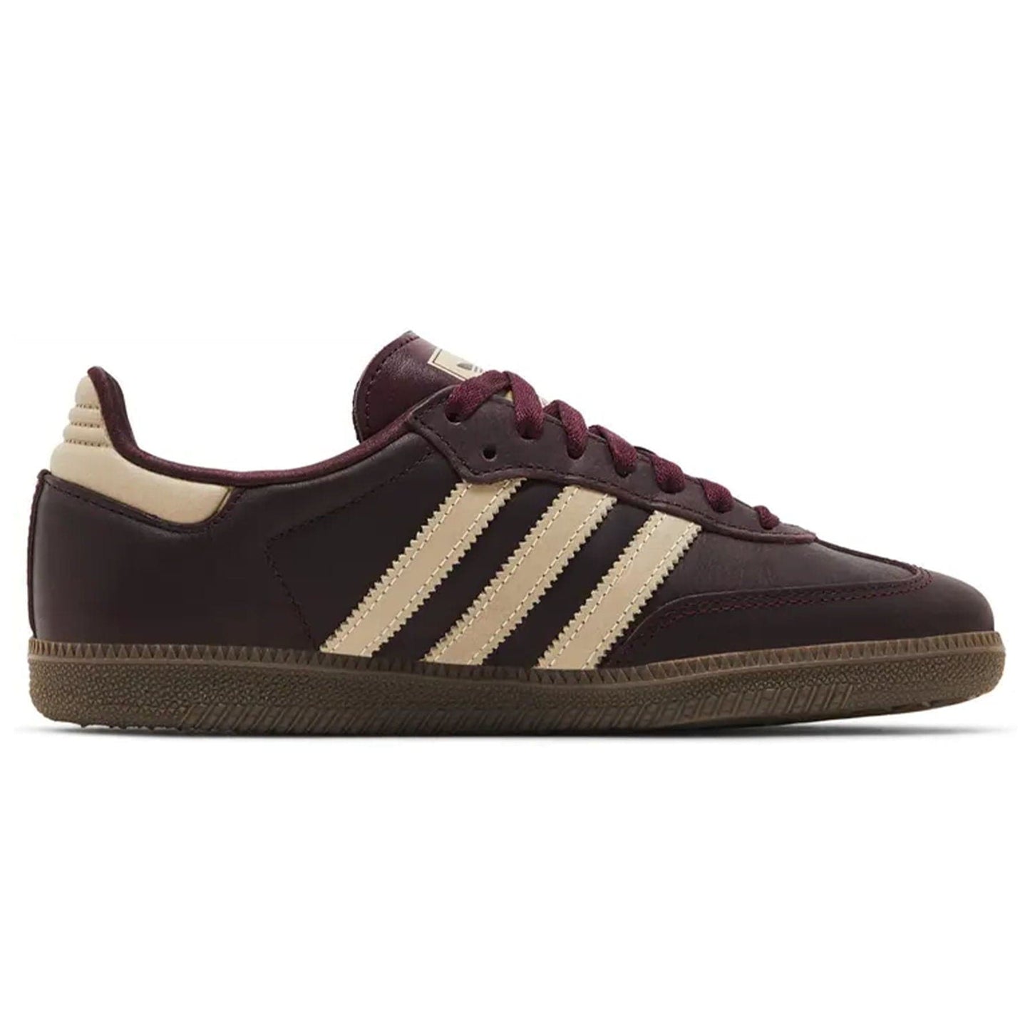 Adidas Samba OG Wmns 'Maroon Crystal Sand' — UK 3.5 | EU 36 | US 5.5 — Side View
