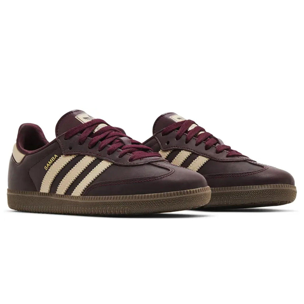 Adidas Samba OG Wmns 'Maroon Crystal Sand' — UK 3.5 | EU 36 | US 5.5 — Back View