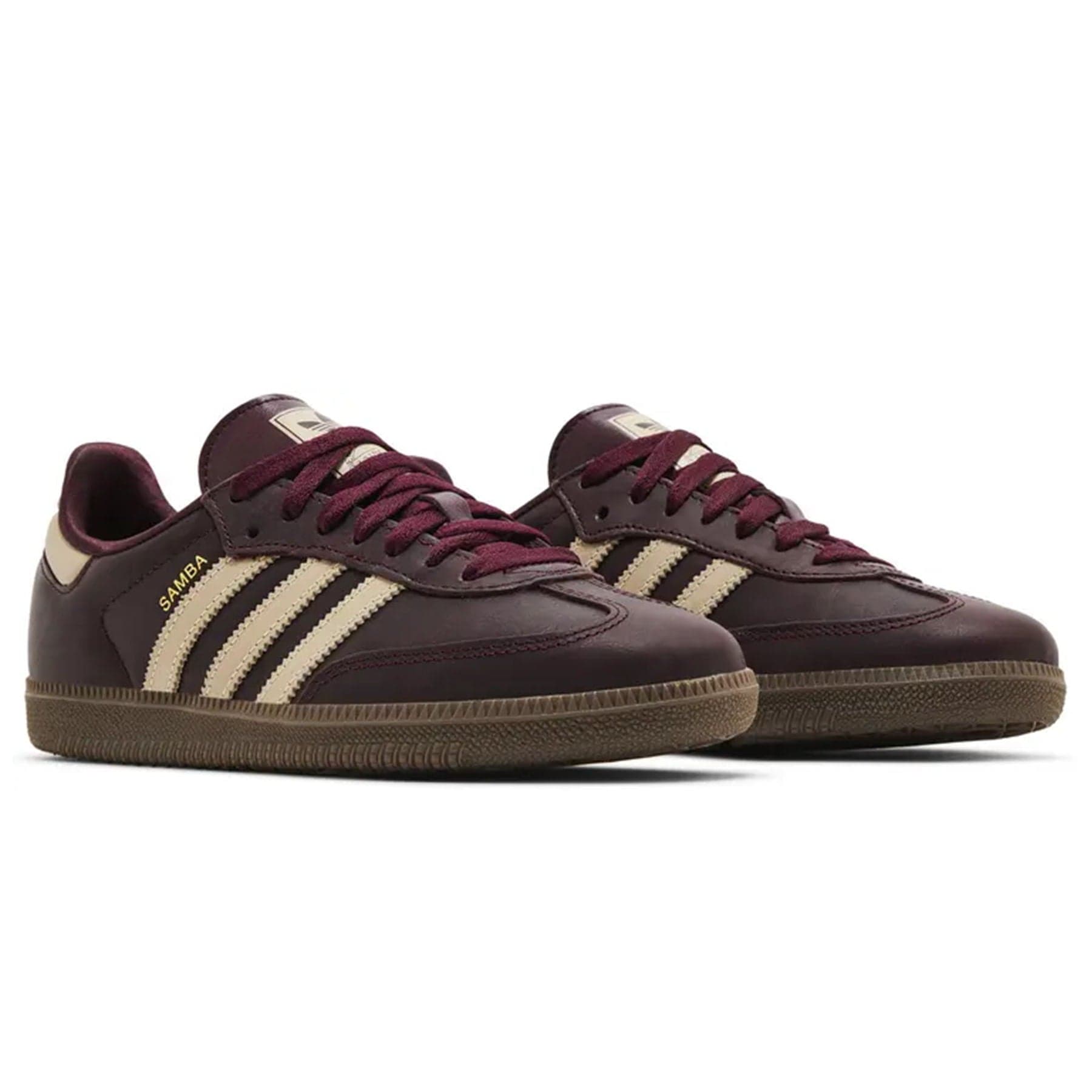 Adidas Samba OG Wmns 'Maroon Crystal Sand' — UK 3.5 | EU 36 | US 5.5 — Back View