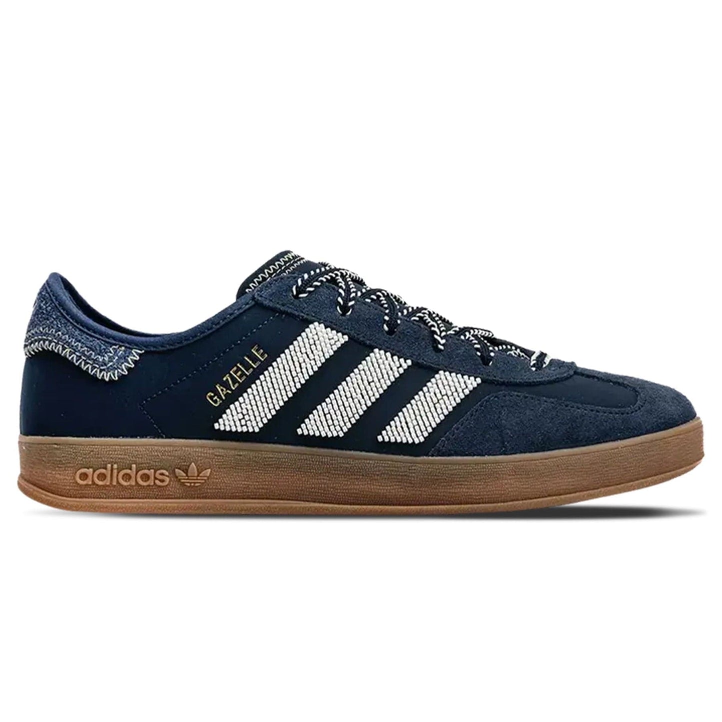 Clot x Adidas Gazelle Indoor 'Collegiate Navy Off White' — UK 3.5 | EU 36 | US 4 — Side View