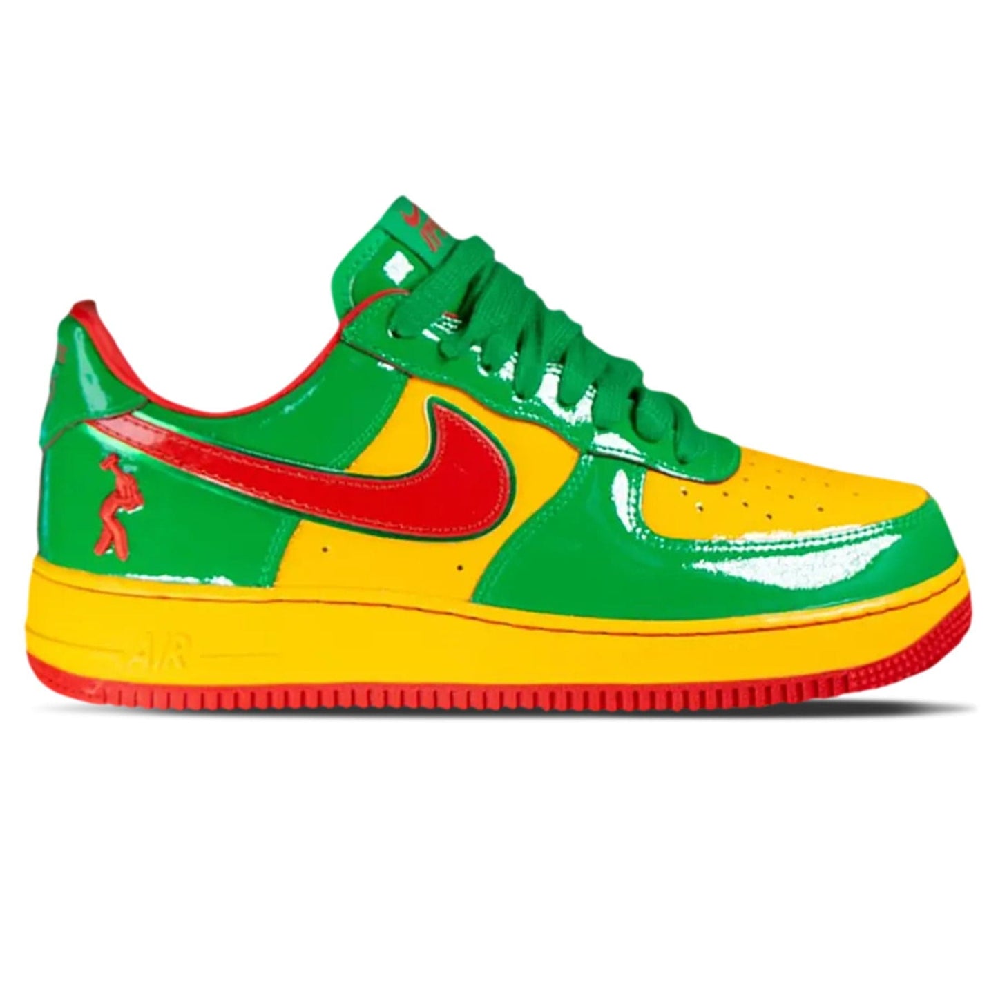 Lil Yachty x Nike Air Force 1 Low 'Concrete Boys - Lucky Green' — UK 3 | EU 35.5 | US 3.5 — Side View