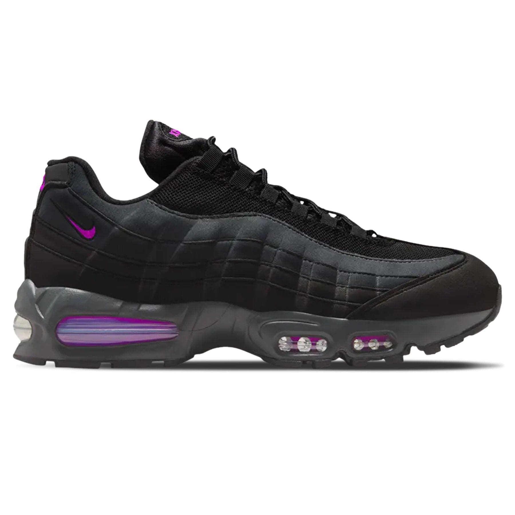 Nike Air Max 95 OG 'Black Vivid Purple' — UK 3 | EU 35.5 | US 3.5 — Side View