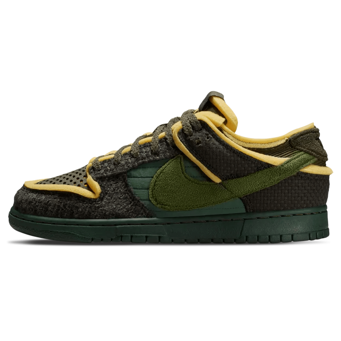 Cactus Plant Flea Market x Nike Dunk Low 'Swamp Sponge Pack - Sequoia' — UK 3 | EU 35.5 | US 3.5 — Front View